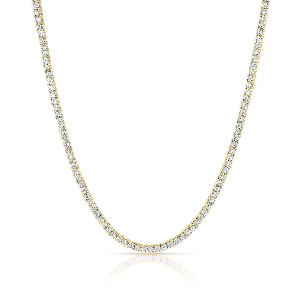 アクセサリー Glitter tennis chain necklace Amazon.com: Jumwrit 2pcs Rhinestone Necklace Tennis Chain